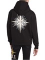 Хлопковое худи Amiri Starburst с капюшоном, длинными рукавами и карманом-кенгуру, Италия 11031066