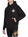 Хлопковое худи Amiri Starburst с капюшоном, длинными рукавами и карманом-кенгуру, Италия 11031066