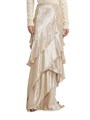 COLLECTION Ralph Lauren Макси-юбка из металлических рюшей Neeva COLLECTION от Ralph Lauren, Италия, 48% вискоза, 36% шелк, 16% металлические волокна 11040465