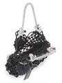 3.1 Phillip Lim Мини-сумка из макраме с цветочной аппликацией и ручками, 29 см х 42 см х 10 см 11034995