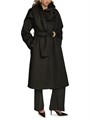 Donna Karan New York Wool-Blend Belted Scarf Coat 10045511