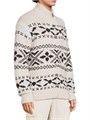 Пуловер от Vince из шерсти с узором Fair Isle, стойким воротником и передней молнией 11017251