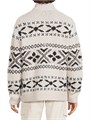 Пуловер от Vince из шерсти с узором Fair Isle, стойким воротником и передней молнией 11017251