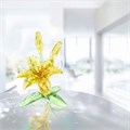 Swarovski Хрустальная жёлтая лилия, размер 9.4 x 8.6 x 6.5 см, 630 граней, символ счастья и удачи 11041864