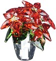 Swarovski Большая кристальная фигурка пуансеттии с яркими красными и зелеными элементами для праздничного украшения 11044146