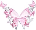 Swarovski Фигурка бабочки из розалинового кристалла, большая, на металлическом основании, декоративная, 9,5 см х 3,2 см х 6 см 11101807