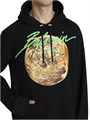 Худи с графическим изображением планет Universe &amp, Planet от Balmain, изготовлено из 100% хлопка, с капюшоном и карманом кенгуру 11034409