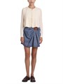 Loewe Draped Cotton-Blend Skirt 11033778