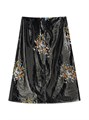 Юбка Jil Sander с цветочным принтом из 100% льна с полиуретановым покрытием, Италия 11031288