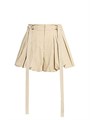 Chloe Шорты Chloe из плетёного 100% хлопка с поясом и пузырчатым подолом, производство Италия 11035061