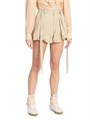 Chloe Шорты Chloe из плетёного 100% хлопка с поясом и пузырчатым подолом, производство Италия 11035061