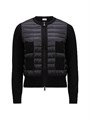 Кардиган с наполнителем и молнией от Moncler из ультратонкой мериносовой шерсти для межсезонья, с карманами 11035803
