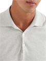 Лёгкий хлопковый лонгслив-поло Brunello Cucinelli с воротником на пуговицах, 100% хлопок, Италия 11031876