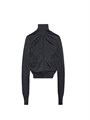 Balenciaga BB Paris Icon Knotted Fitted Zip-Up Jacket 11031202