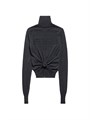 Balenciaga BB Paris Icon Knotted Fitted Zip-Up Jacket 11031202