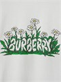 Футболка Burberry с логотипом из 100% хлопка и короткими рукавами, изготовленная в Италии 11025123