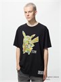 Uniqlo Графическая футболка Pokemon UT с принтом Пикачу, 100% хлопок, молодежный стиль 11023676