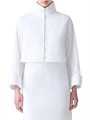 Akris Mimi Stitched Pleat Cotton Voile Jacket 11034234
