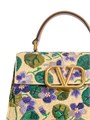 Valentino Garavani Малая сумка VSling из вышитого синтетического рафии с цветочным узором и регулируемым плечевым ремнем 11033005