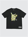 Uniqlo Графическая футболка Pokemon UT с принтом Пикачу, 100% хлопок, молодежный стиль 11023676