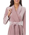 Роскошный бархатный халат Natori Natalie с поясом и глубокими карманами, идеальный для отдыха 11234284