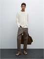Свободные джинсовые брюки с пятью карманами из легкой ткани от Massimo Dutti 11201873