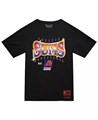 Черная винтажная футболка Phoenix Suns из коллекции Worldwide с графическим принтом, Mitchell &amp, Ness 11223961