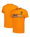 Starter Мужская оранжевая футболка с короткими рукавами и принтом Detroit Tigers Prime Time Team 11224222