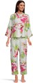 Женский комплект пижамы Natori Sonomi с воротником-стойкой, длина топа 22 дюйма, зауженные рукава 11240673