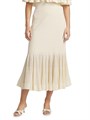 Плиссированная юбка миди Zimmermann с эластичной талией и легкими складками, 58% вискоза 11029151