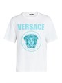 Футболка Versace из хлопкового джерси с принтом Medusa Rock, круглый вырез, 100% хлопок 11012879