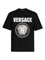Футболка Versace из хлопкового джерси с принтом Medusa Rock, круглый вырез, 100% хлопок 11012879