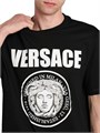 Футболка Versace из хлопкового джерси с принтом Medusa Rock, круглый вырез, 100% хлопок 11012879