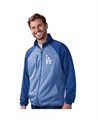 G-III Sports Молодёжная синяя лонгслив куртка Los Angeles Dodgers Runners с полной молнией и логотипом, 100% хлопок 11224866
