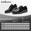OrthoComfoot Мужские ортопедические кожаные туфли: поддержка свода, комфорт и стиль, идеальные для официальных мероприятий 11240899