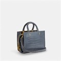 Coach Сумка Rogue 25 из натуральной кожи аллигатора с внутренними карманами и съемными плечевыми ремнями 11209723