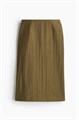 H&amp,M Юбка-карандаш до колена из меланжевой ткани с высоким поясом и разрезом на спинке 11230339
