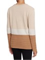 Лонгслив Santorelli из итальянской смеси мериносовой шерсти с цветными блоками, 40% шерсть, 30% кашемир 11023278