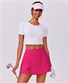 Теннисная мини-юбка Pinspark с высоким поясом, двумя карманами и разрезом, для спорта и активного отдыха 11241120