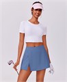 Теннисная мини-юбка Pinspark с высоким поясом, двумя карманами и разрезом, для спорта и активного отдыха 11241120