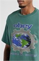 Графическая футболка Obey Pace and Unity из 100% хлопка с круглым вырезом и короткими рукавами 10041276