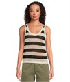 Майка Sanctuary из мягкого трикотажа, в полоску, без рукавов, с круглым вырезом, 100% хлопок 11226586