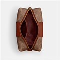 Coach Косметичка из канваса с фирменным покрытием и кожи теленка с внутренним карманом и молнией 11232486