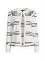 Misook Heritage Scalloped Trim Soft Knit Jacket 11009179