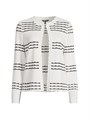 Misook Heritage Scalloped Trim Soft Knit Jacket 11009179