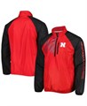 G-III Sports Мужская красно-черная куртка Nebraska Huskers Point Guard с полу-молнией и длинными рукавами 11224376