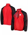 G-III Sports Мужская красно-черная куртка Nebraska Huskers Point Guard с полу-молнией и длинными рукавами 11224376