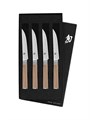 Shun Стейковые ножи Classic Blonde, набор из 4 предметов, 12 см, ручки из паккавуд 10042793