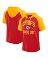 Logo Athletic Молодёжная красная футболка-худи с принтом и коротким рукавом Kansas City Chiefs Prime 11221996