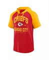 Logo Athletic Молодёжная красная футболка-худи с принтом и коротким рукавом Kansas City Chiefs Prime 11221996